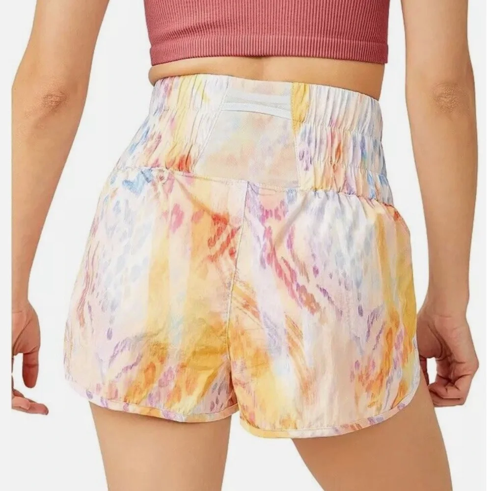 FREE PEOPLE FP Movement The Way Home Shorts Lynx Cosmic Combo NWT - Picture 2 of 5